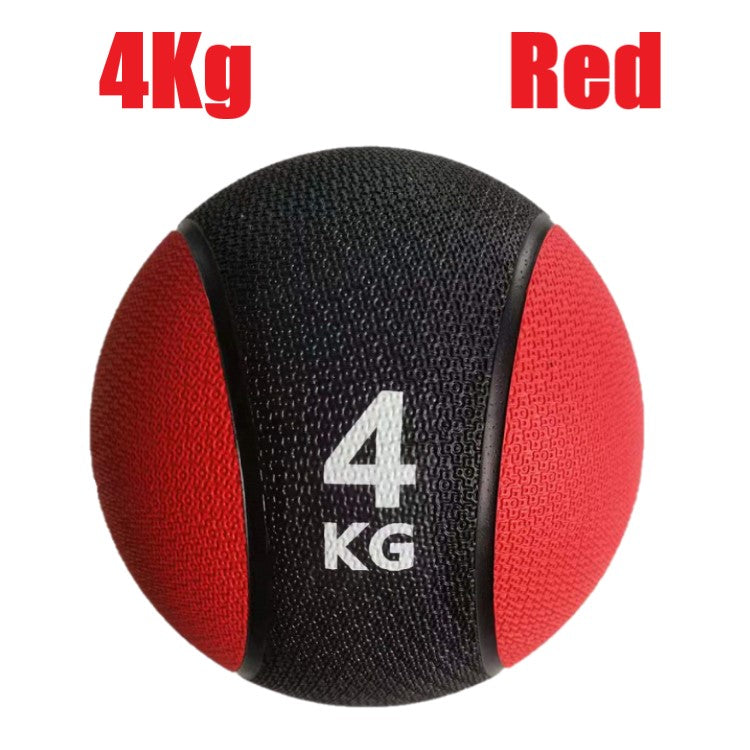 Rubber medicine ball balance ball gravity ball fitness ball solid ball exercise arm strength waist and abdomen rehabilitation training ball