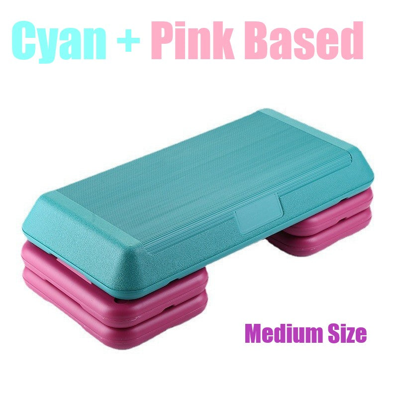 Non-Slip Surface Aerobic Workout Step Platform, 4-6-8 Inch Height Adjustable Step Platform with 4 Risers, Aerobic Step Board