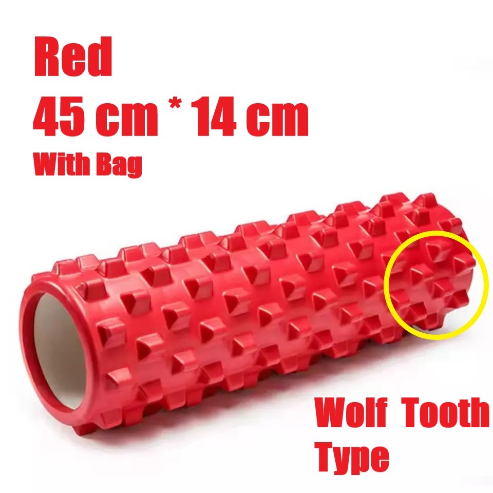 45cmx 14 cm Hollow Wolf Tooth Yoga Column / EVA Foam Roller