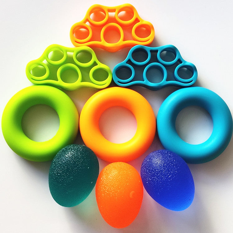 Squeeze Ball Hand Grip Strengthener, Finger Exerciser, Grip Strength Trainer, Pain Relief Workout, Forearm Grip Workout, Finger Stretcher