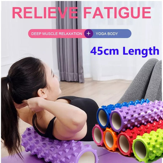 45cmx 14 cm Hollow Wolf Tooth Yoga Column / EVA Foam Roller