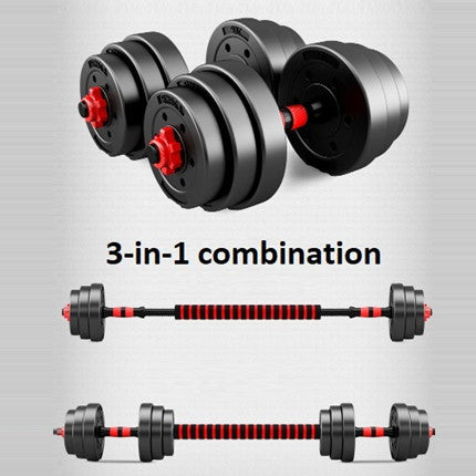 30kg Adjustable Dumbbell/Barbell Weight Set