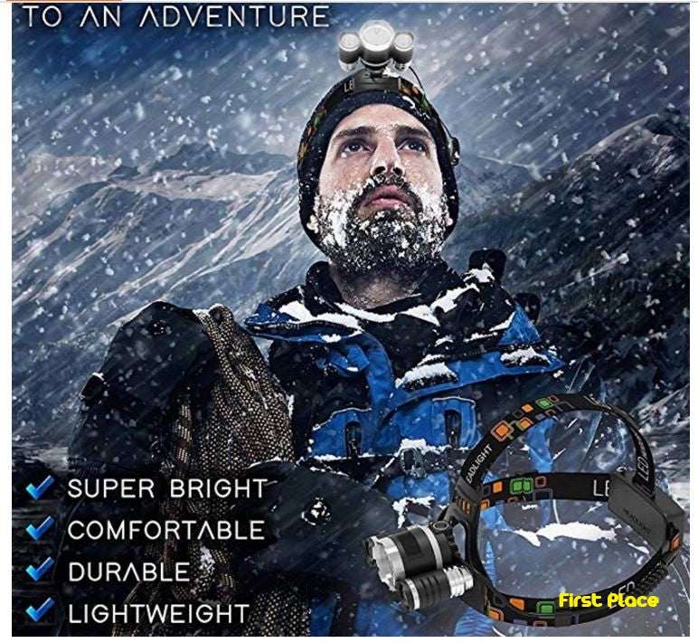 Rechargeable Led Headlamp for Travelling/Camping