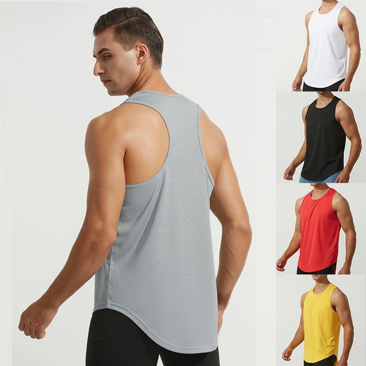 Men Gym Workout Tank Top, Body Building Shirt, Men Singlet Sleeveless Shirt