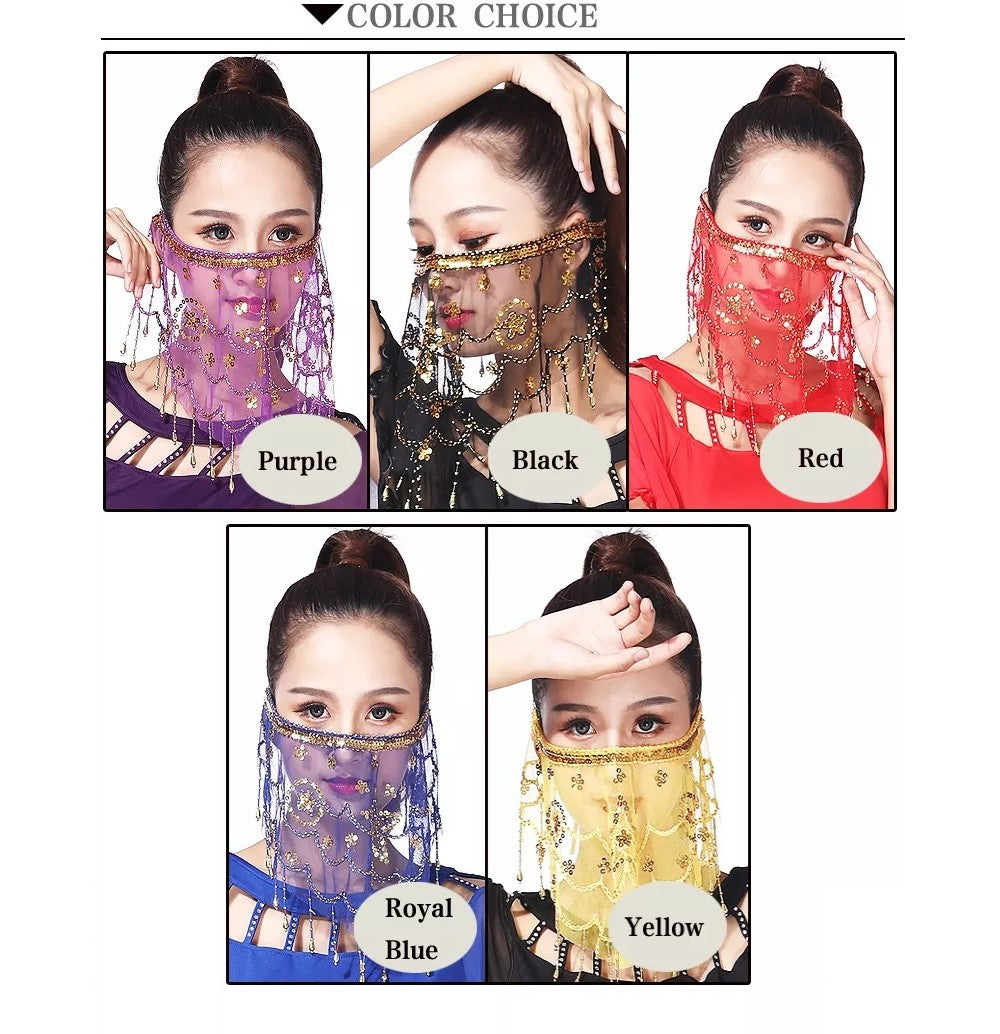 Belly Dance Face Veil