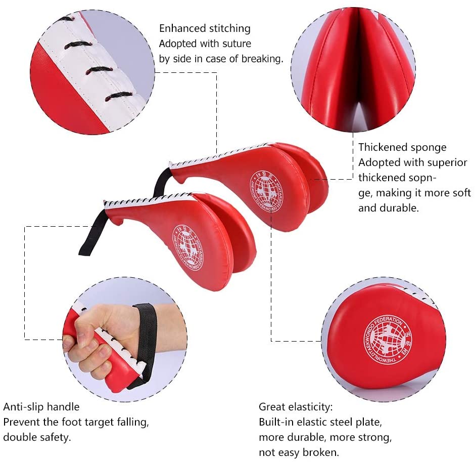 2pcs Taekwondo Double Kick Pad