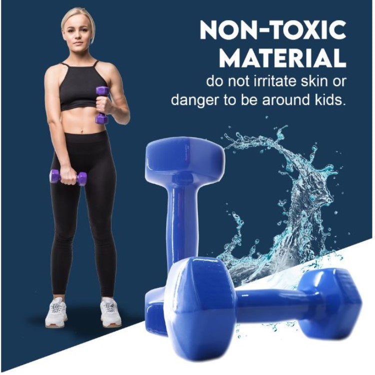 Kg PVC/Vinyl Hex Dumbbells  (Pair)