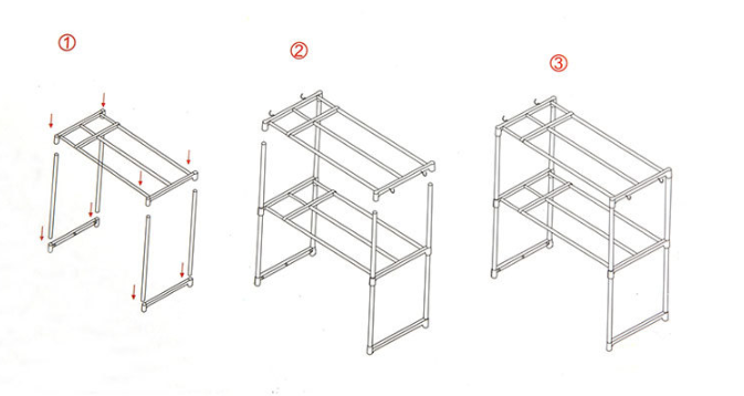 2 Tier Adjustable Storage Shelf