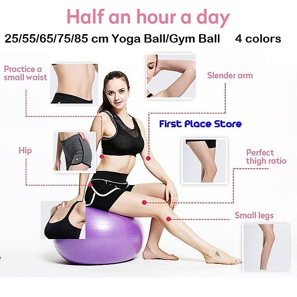 85 cm Anti-burst Gym Ball/Yoga ball with pump