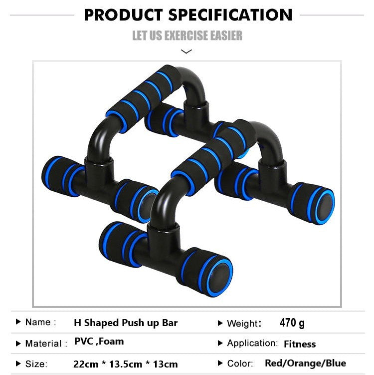 Inclined H-Shaped Push-Up Bar