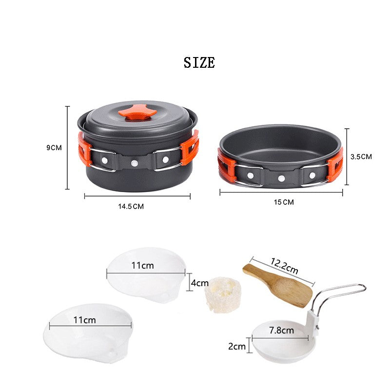 Camping Cookware Set for 1-2 person