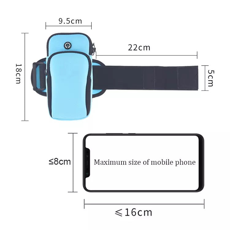 Sports Arm Band Mobile Phone Holder Bag Running Gym Armband Exercise