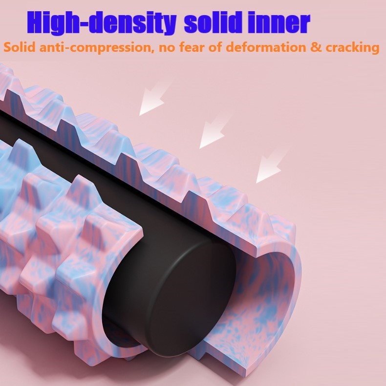 33cm x 14cm Solid Core Yoga Column/Textured Massage Foam Roller
