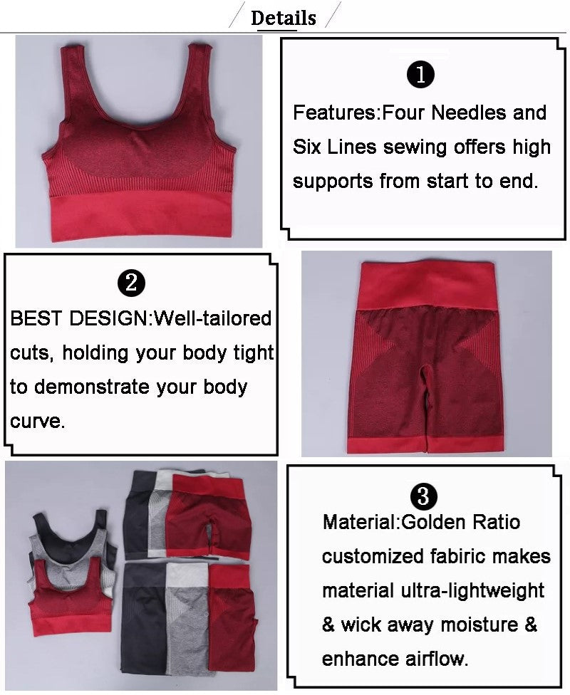 2pcs Yoga Outfit/Sportswear/Gym Wear/Sports Bra and short pant
