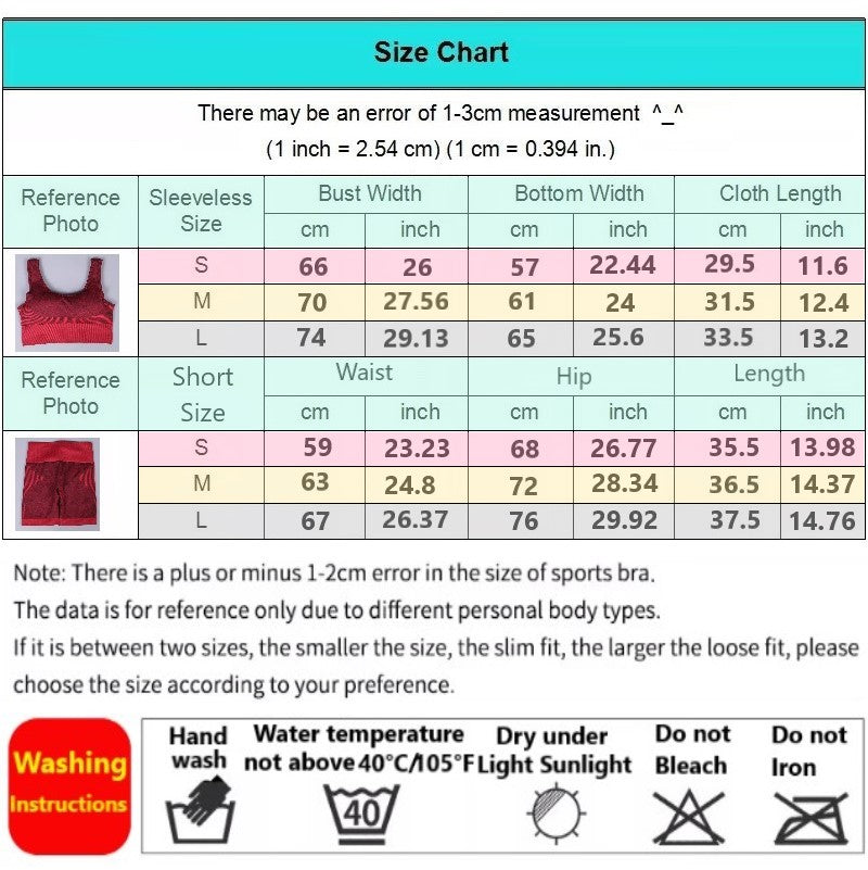 2pcs Yoga Outfit/Sportswear/Gym Wear/Sports Bra and short pant