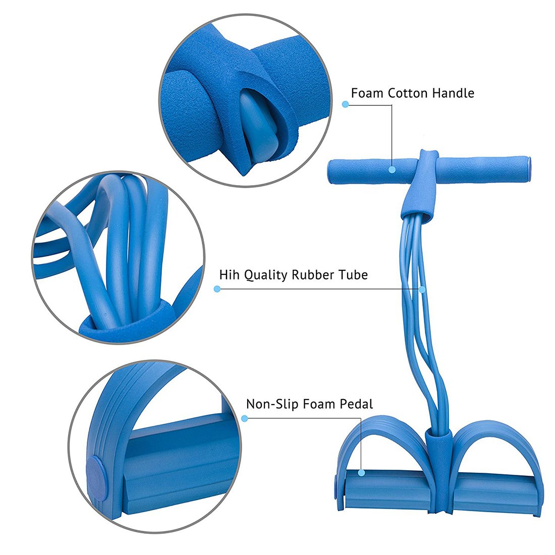 4-tube Sit-Up Pull Rope Pedal