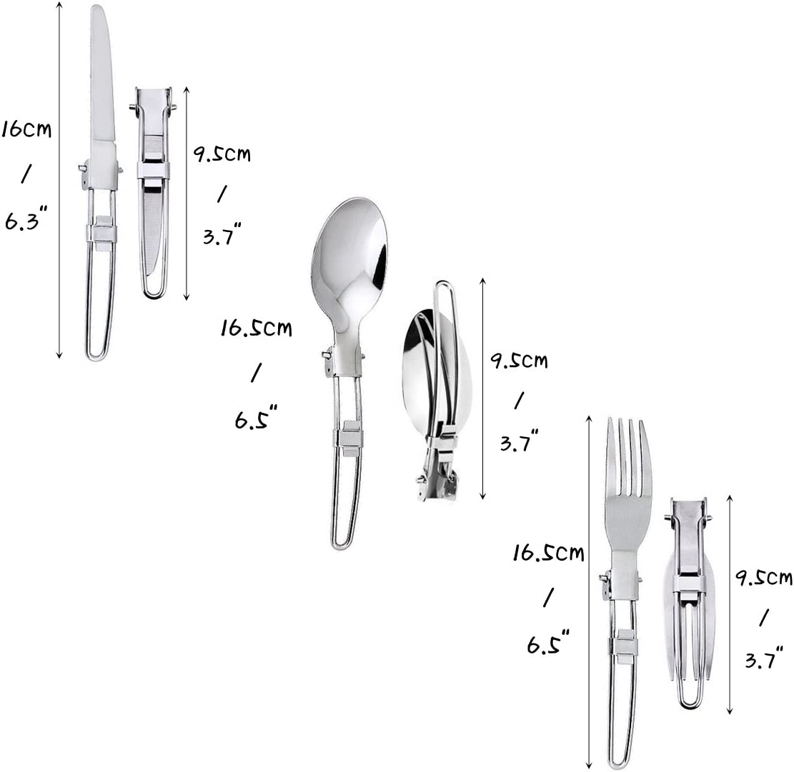 Picnic Outdoor Camping Tableware Set (Foldable 3 pieces set)