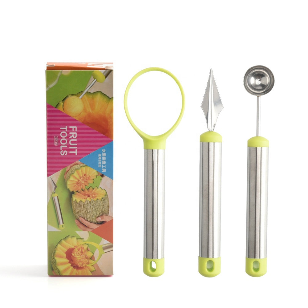 3 in 1 Fruit Scoop Tool Set