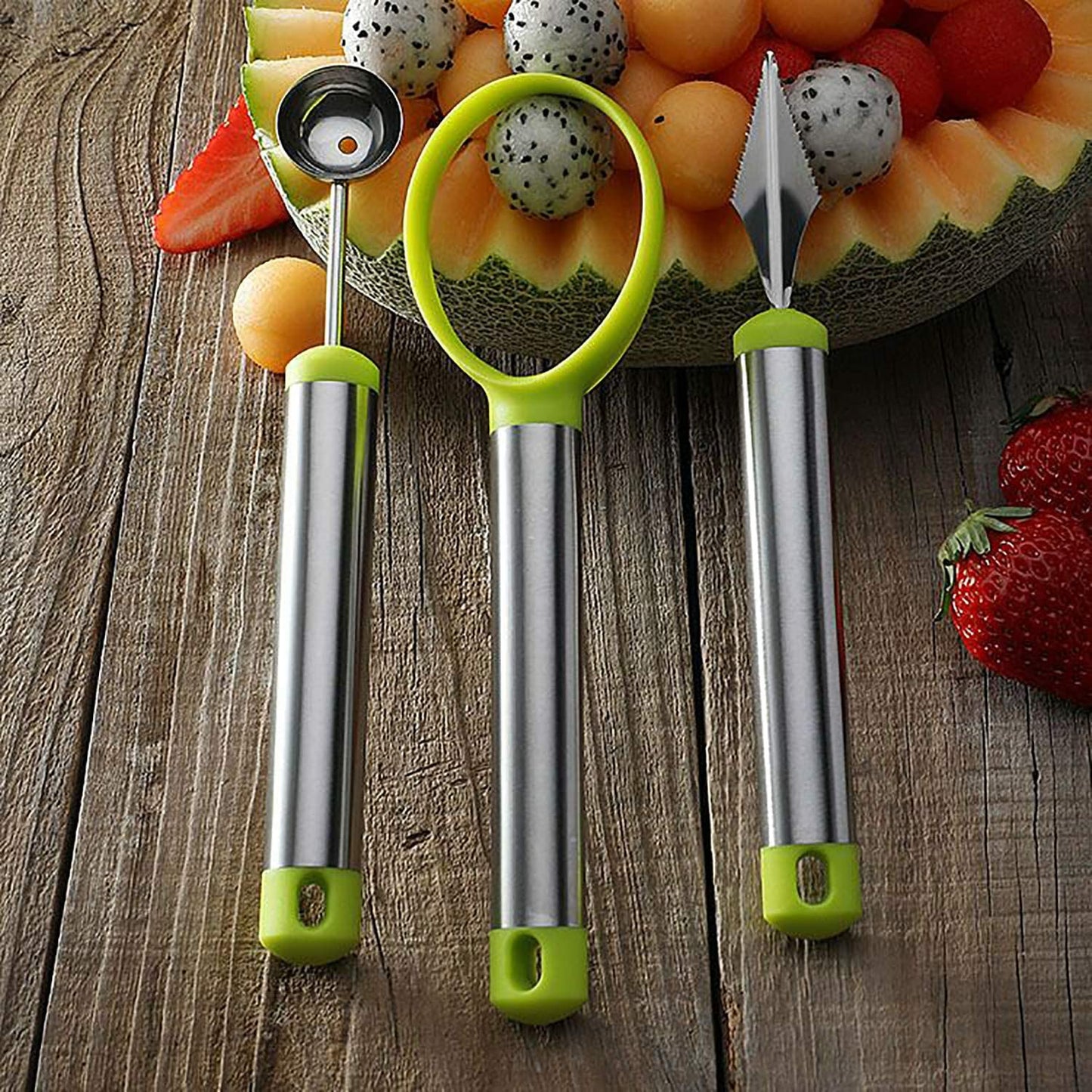 3 in 1 Fruit Scoop Tool Set