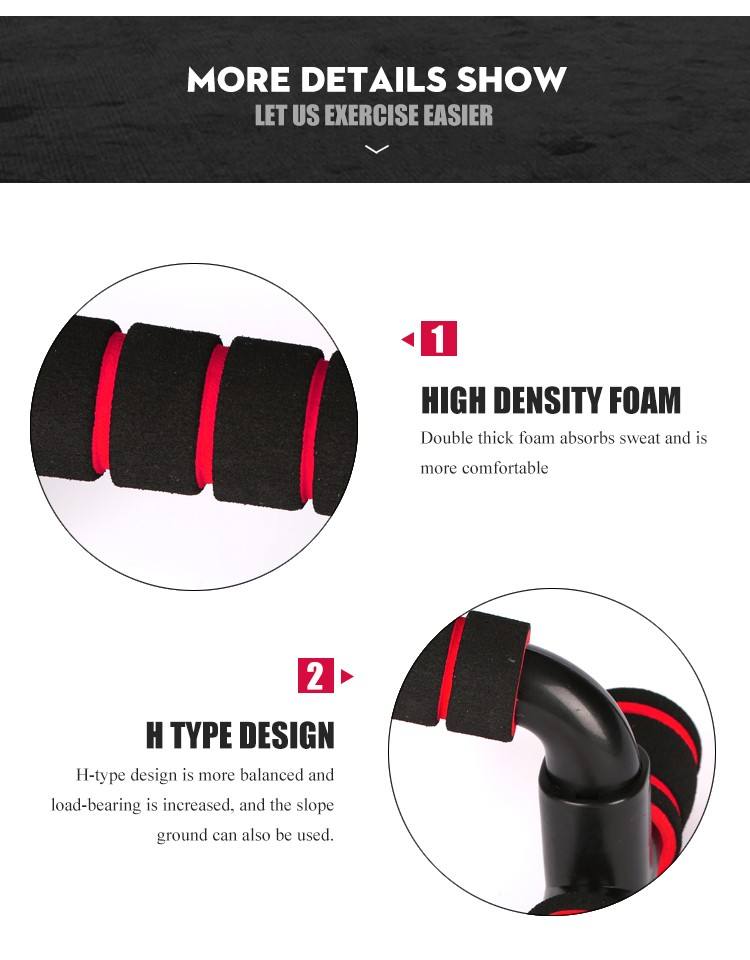 Inclined H-Shaped Push-Up Bar