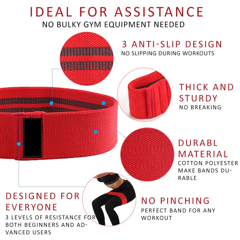 Fabric Elastic Hip resistance band
