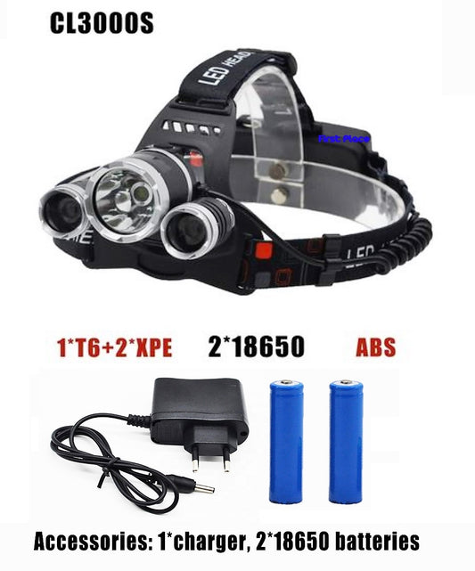 Rechargeable Led Headlamp for Travelling/Camping