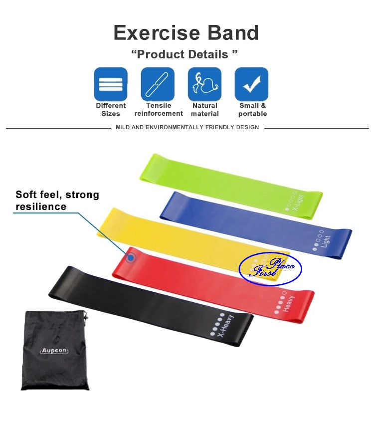 5pcs Aupcon Mini Resistance Loop Band Set