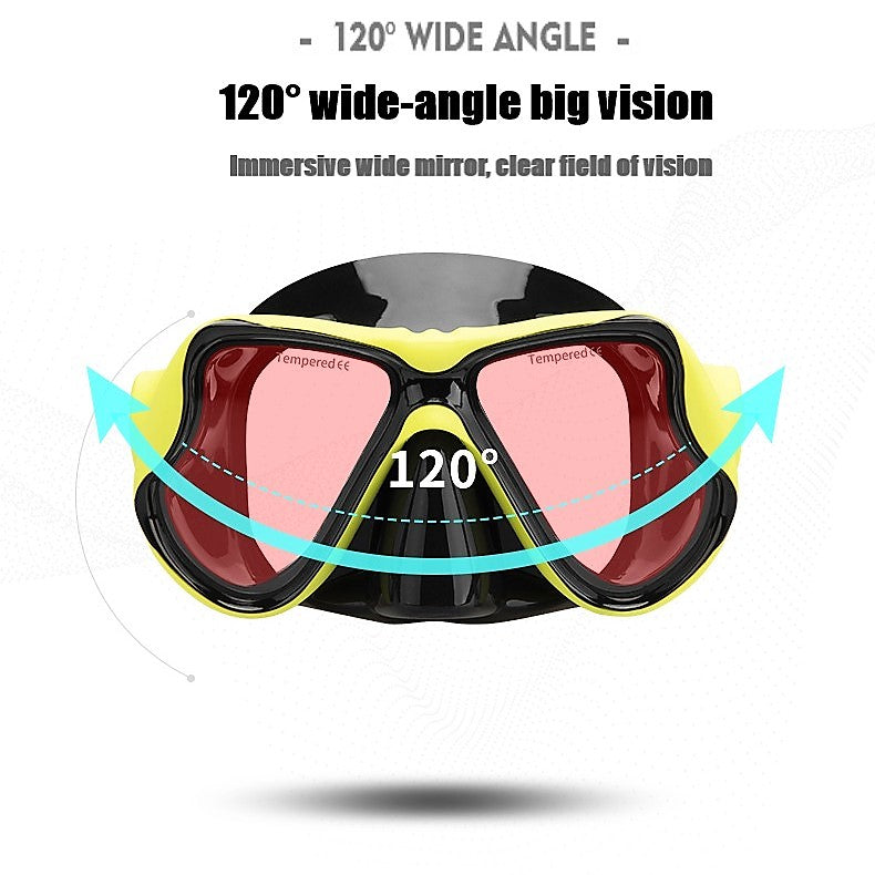 Adult Snorkeling Mask with Tempered Glass