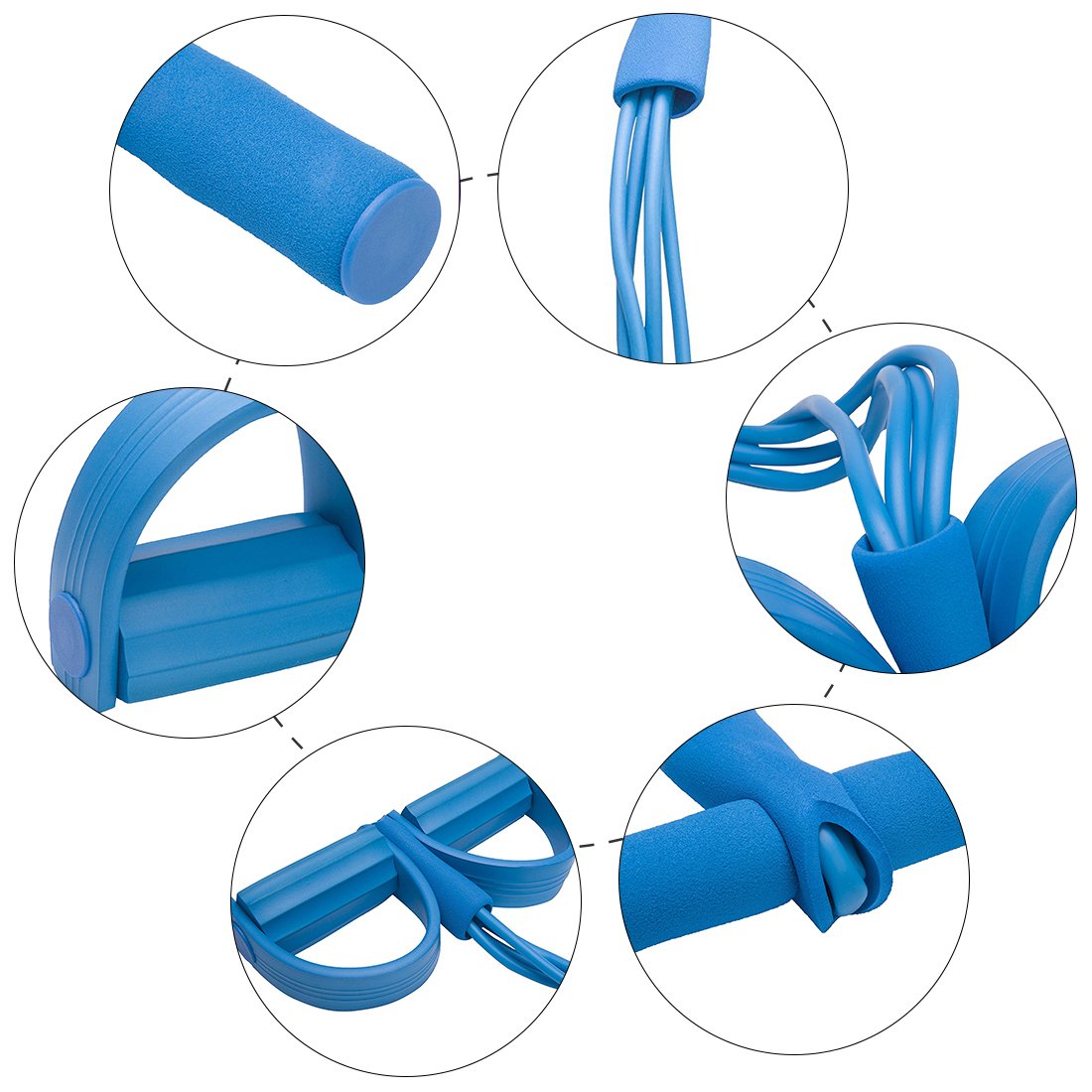 4-tube Sit-Up Pull Rope Pedal