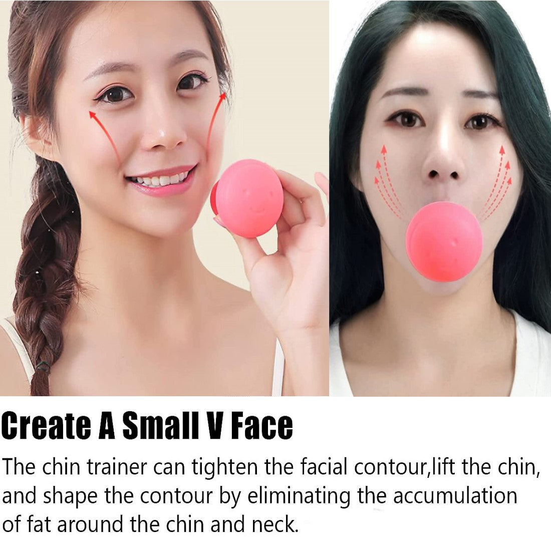 V Shaped Face Lifting/Firming/Slimming Tool, Unisex Jaw Exerciser, Reducing Double Chin and Improving Chin Line Exerciser