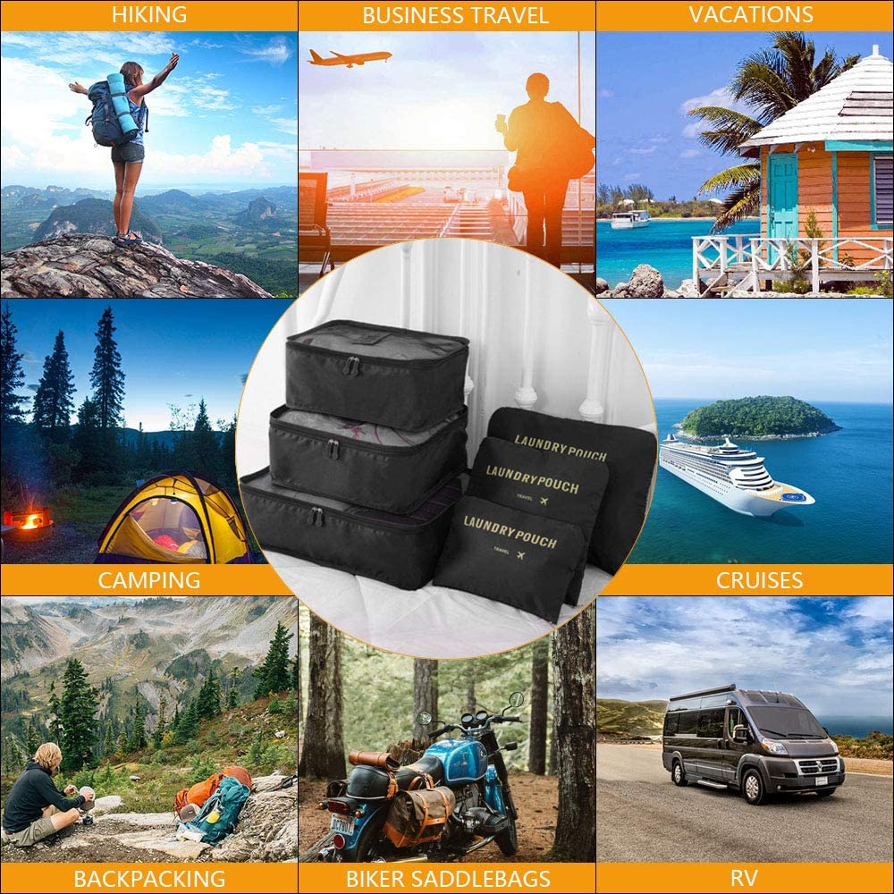 6 in 1 Travel Bags / Laundry Pouch