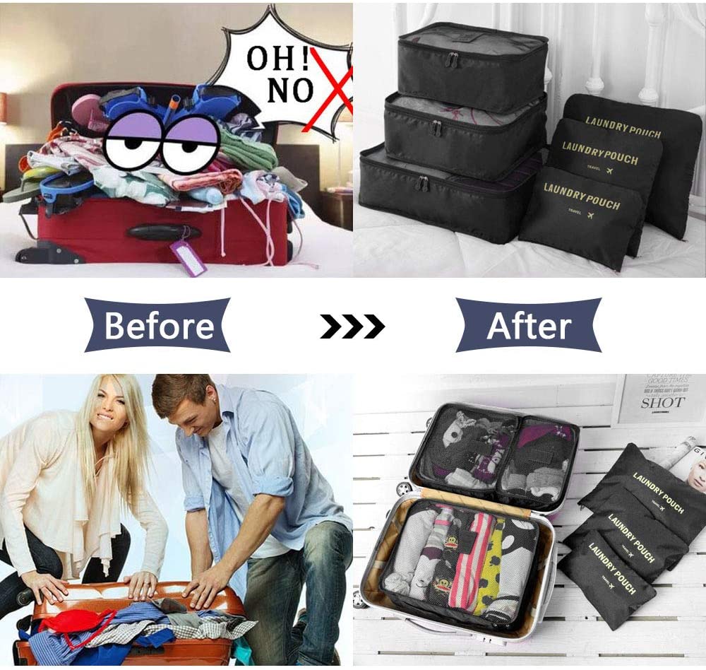 6 in 1 Travel Bags / Laundry Pouch