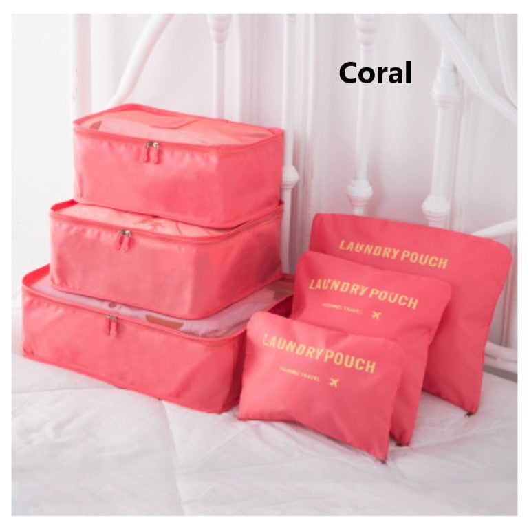 6 in 1 Travel Bags / Laundry Pouch