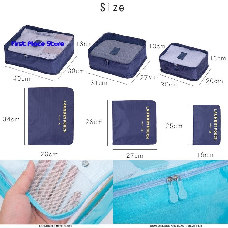 6 in 1 Travel Bags / Laundry Pouch