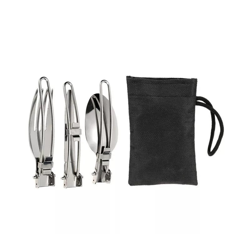 Picnic Outdoor Camping Tableware Set (Foldable 3 pieces set)