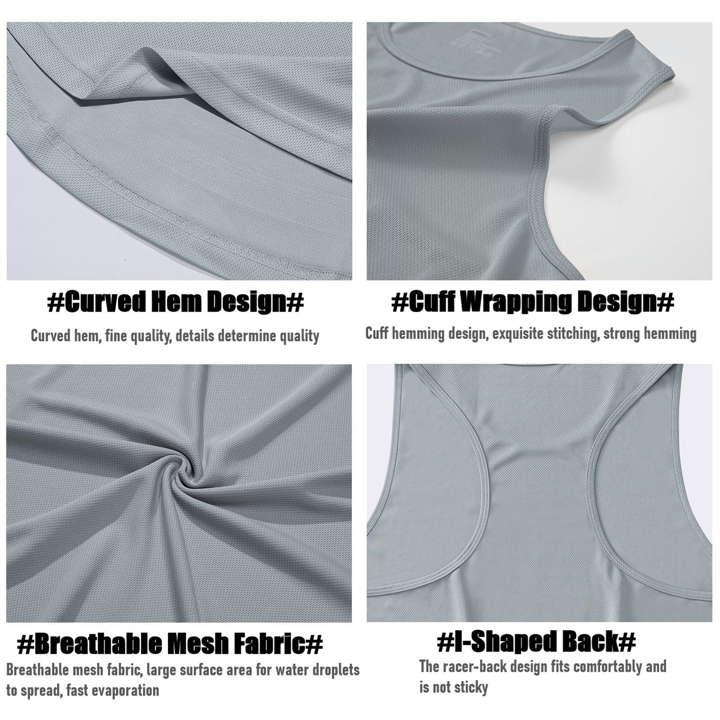 Men Gym Workout Tank Top, Body Building Shirt, Men Singlet Sleeveless Shirt