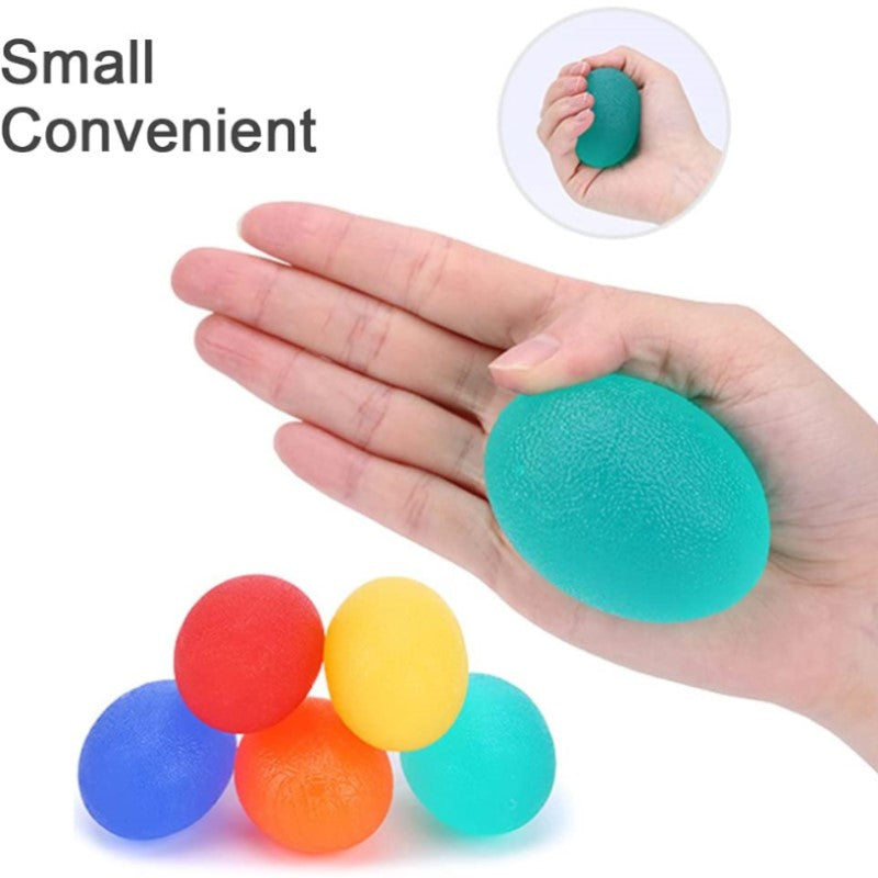 Squeeze Ball Hand Grip Strengthener, Finger Exerciser, Grip Strength Trainer, Pain Relief Workout, Forearm Grip Workout, Finger Stretcher