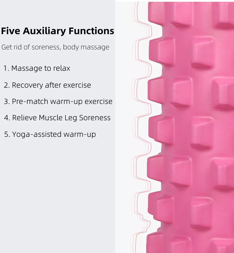 45cmx 14 cm Hollow Wolf Tooth Yoga Column / EVA Foam Roller