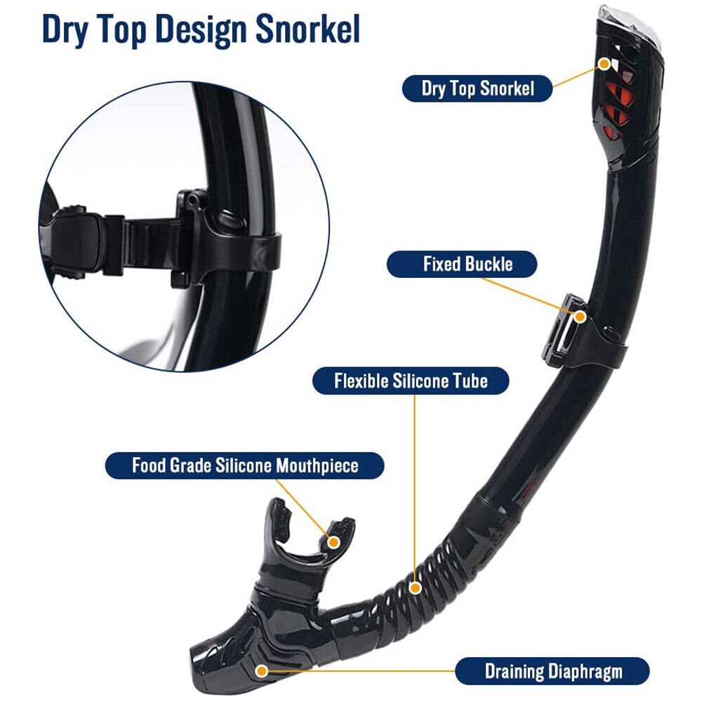 Adult Snorkeling Mask with Tempered Glass