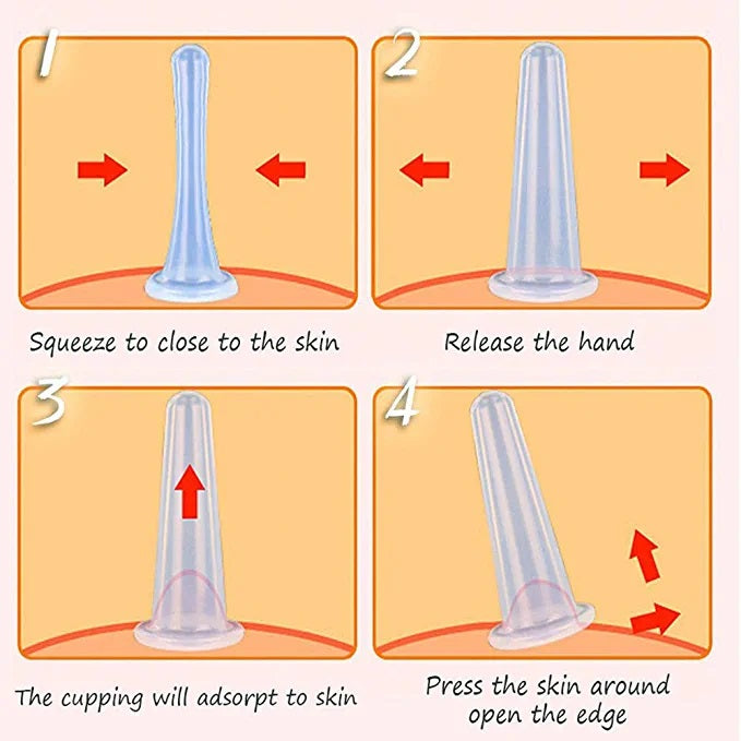 Anti Cellulite Vacuum Cups/Cupping Therapy Sets/Facial and Body Massage Cupping Set