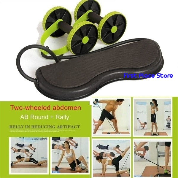 Abdominal Wheel Roller with Pull Rope