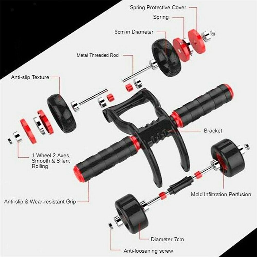 Abs Wheel with 4 Rollers