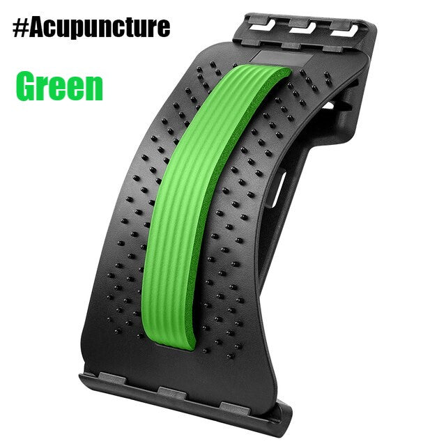 4 Levels Adjustable Back Stretcher with Magnetic Beads, Portable Back Stretcher, Lumbar Stretcher, Back Stretcher , Back Massage Support