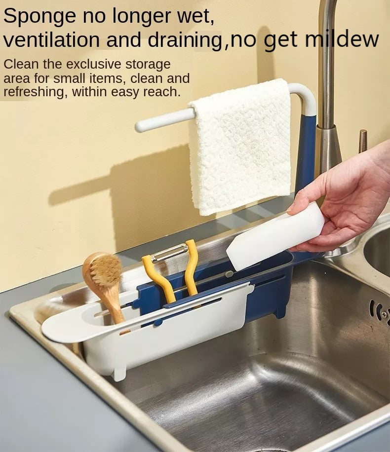 Adjustable Sponge Holder Sink Rack