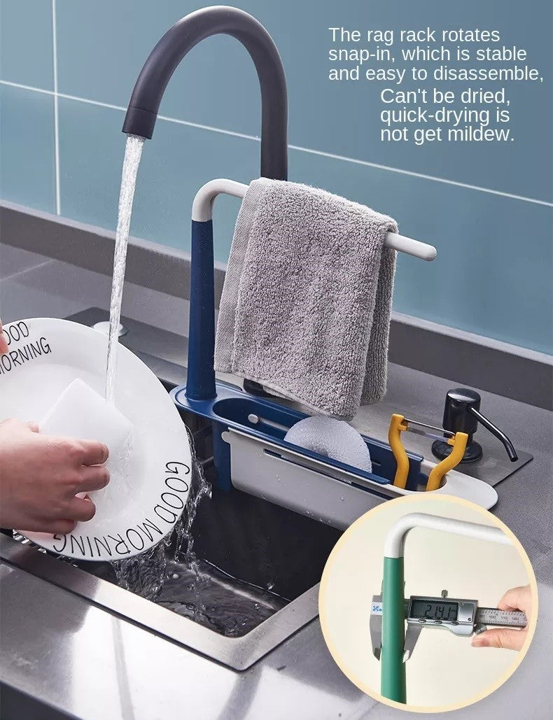 Adjustable Sponge Holder Sink Rack