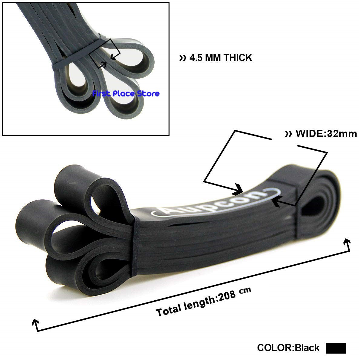 Aupcon Pull/Chin up Resistance Loop Band