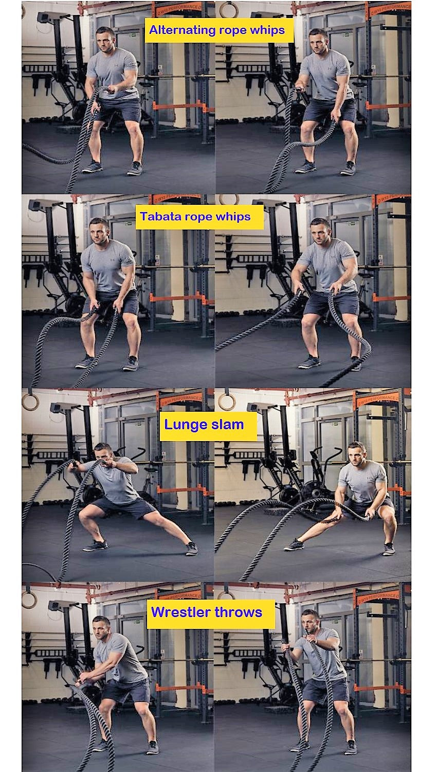 Heavy Battle Rope for CrossFit Exercise Training