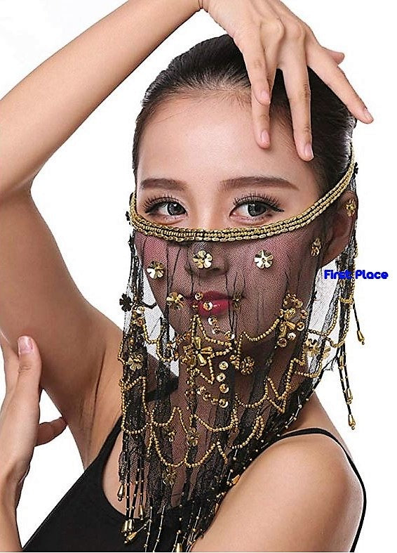 Belly Dance Face Veil