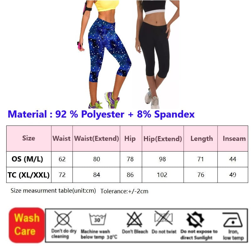 Capri  Yoga Legging/Running/Gym wear/Fitness wear/Sportwear/Yoga Pants