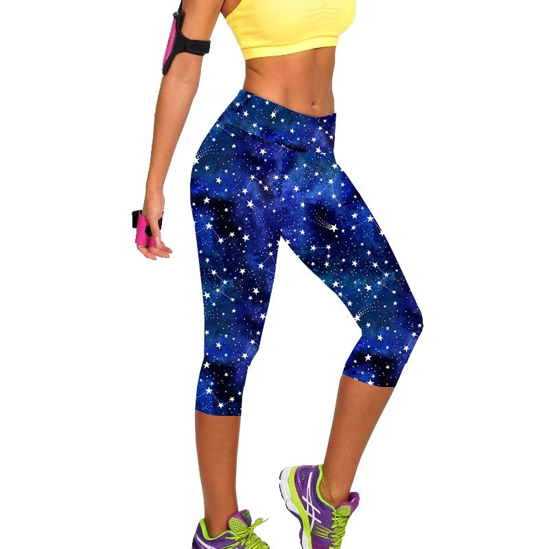 Capri  Yoga Legging/Running/Gym wear/Fitness wear/Sportwear/Yoga Pants